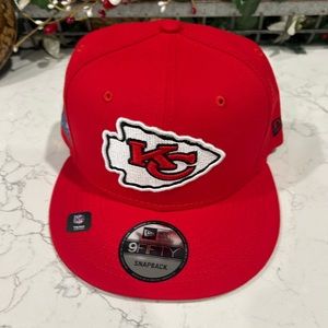 New Era Kansas City Chiefs Super Bowl Side Patch 9FIFTY Snapback Hat Red